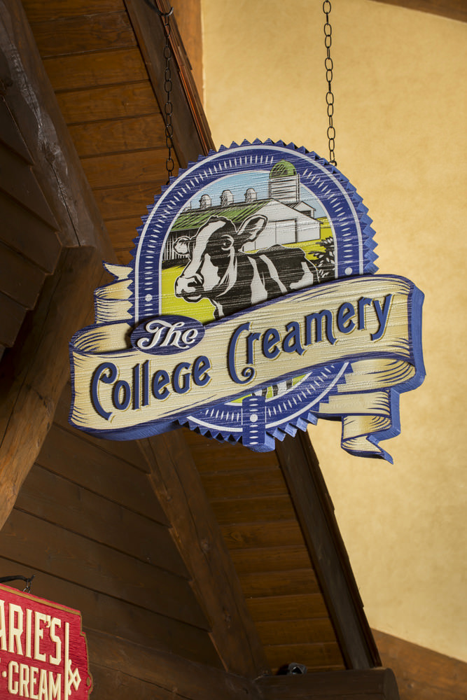 College Creamery signage