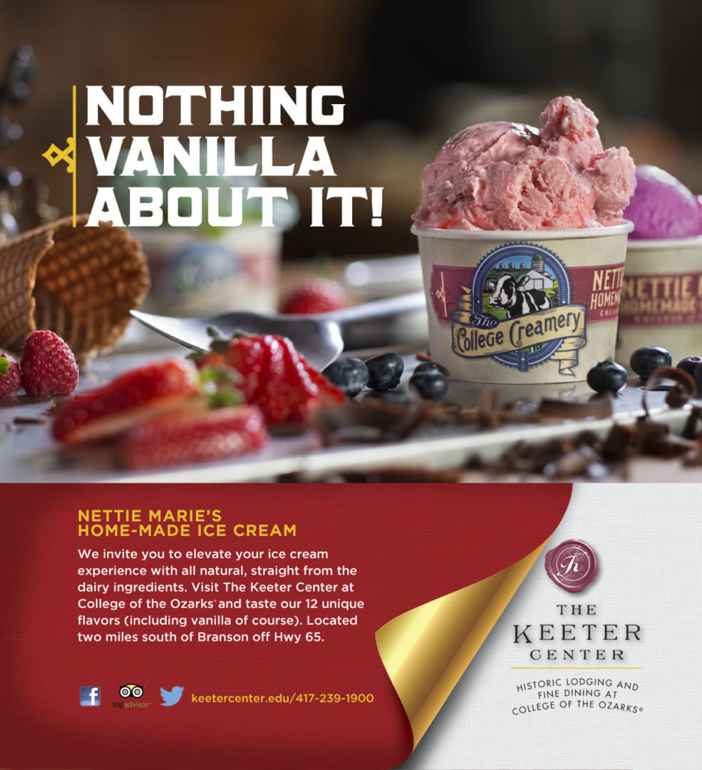 College Creamery advertising