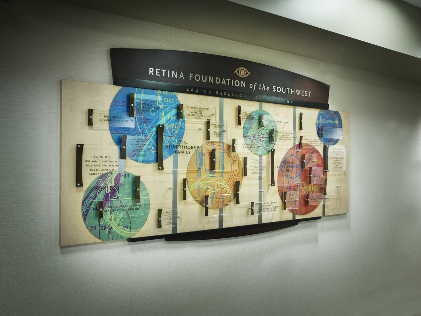 Retina Foundation of SW Donor Recognition wall