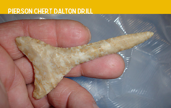 Dalton Drill made of Pierson chert