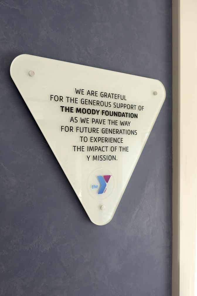 YMCA Moody donor plaque