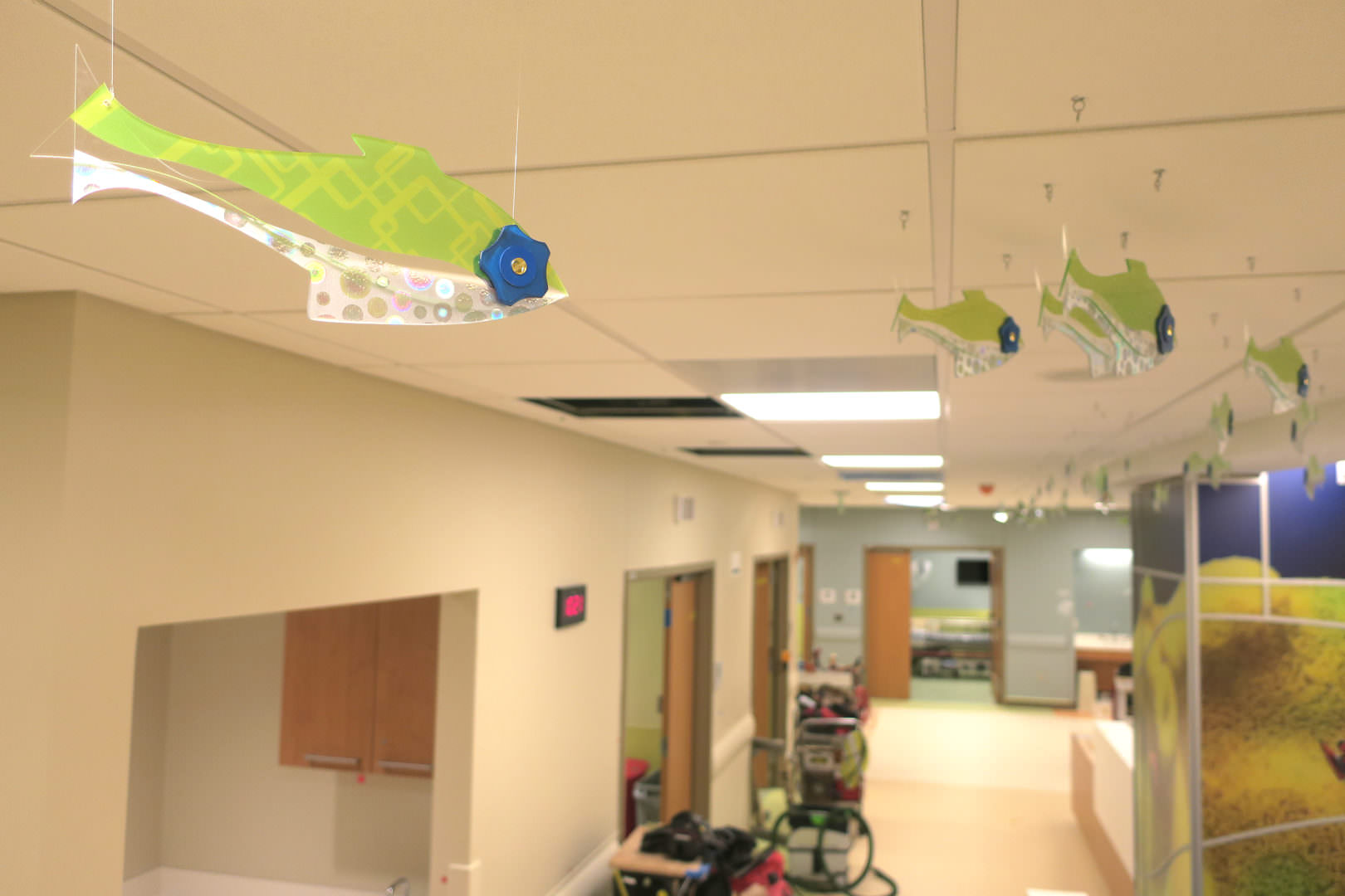 Stamford Hospital Fish installation