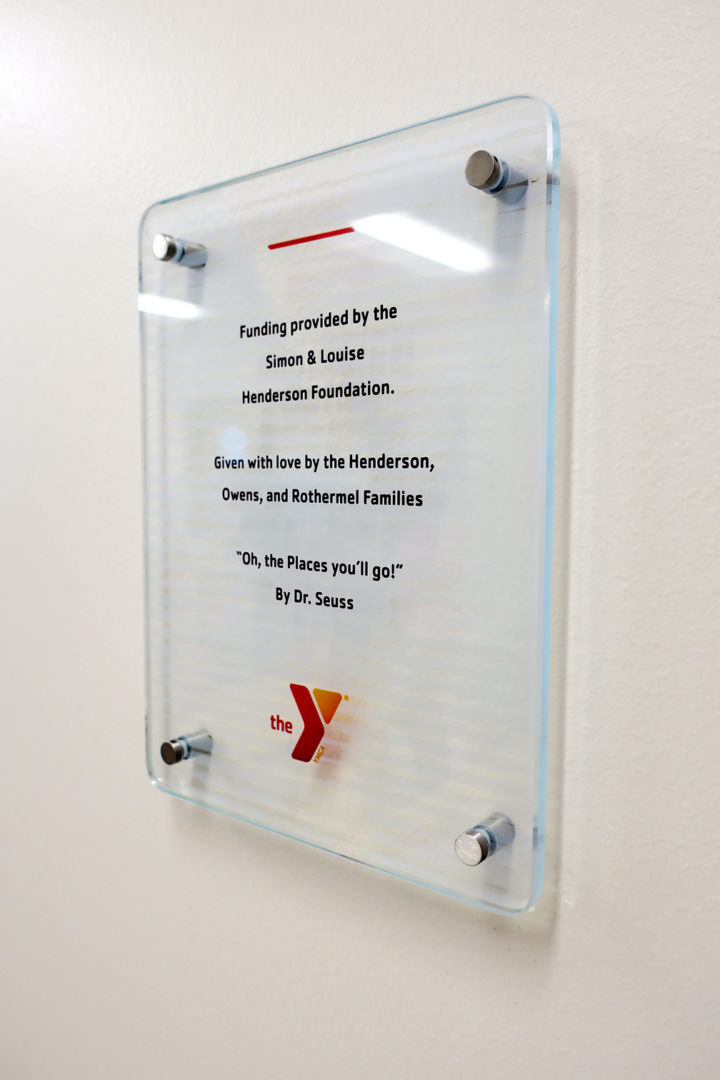 YMCA Suess plaque