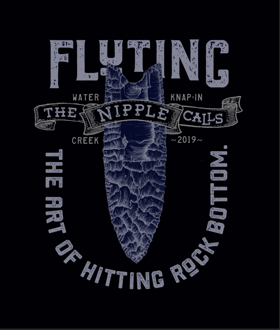 Fluting, the art of hitting rock bottom, black shirt