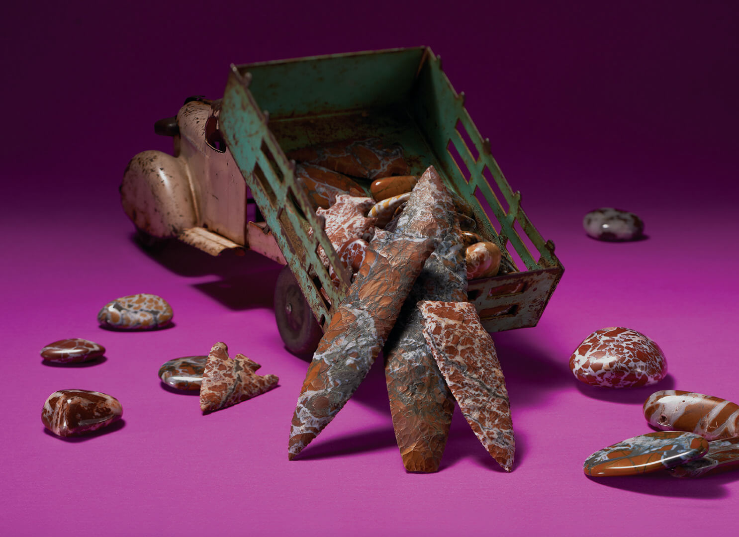 Breciated Jasper point by Jim Miller